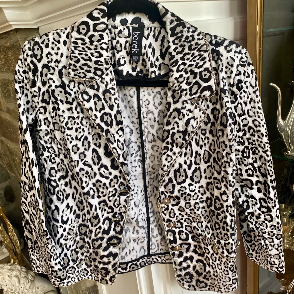 Berek Womens Cheetah Print Blazer